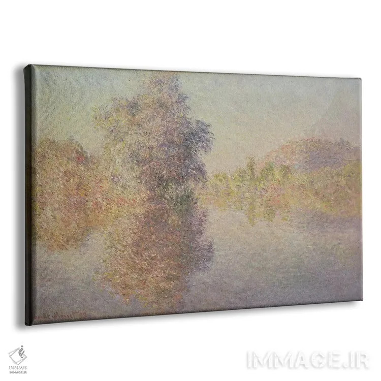 تابلو صبح در رود سن در ژیورنی، ۱۸۹۳ اثر کلود مونه (نقاش معروف فرانسوی) - نمای پرسپکتیو محصول