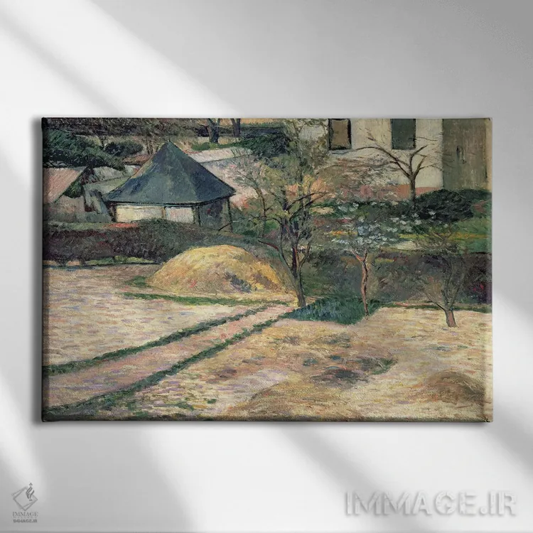 تابلو c.1884,منظره روان، حدود ۱۸۸۴ اثر پل گوگن - نمای روبهرو روی دیوار