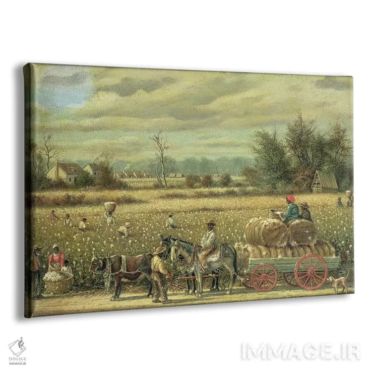 تابلو پنبهچینی اثر ویلیام آیکن واکر - نمای پرسپکتیو محصول