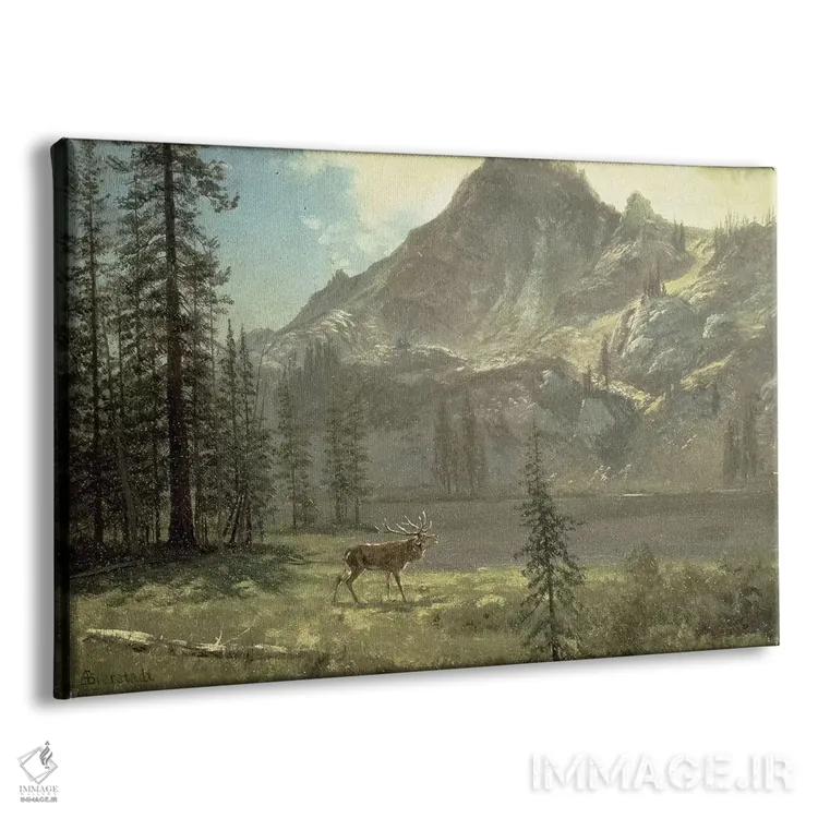 تابلو ندای طبیعت وحشی اثر آلبرت بیرشتات (نقاش منظره آمریکایی) - نمای پرسپکتیو محصول
