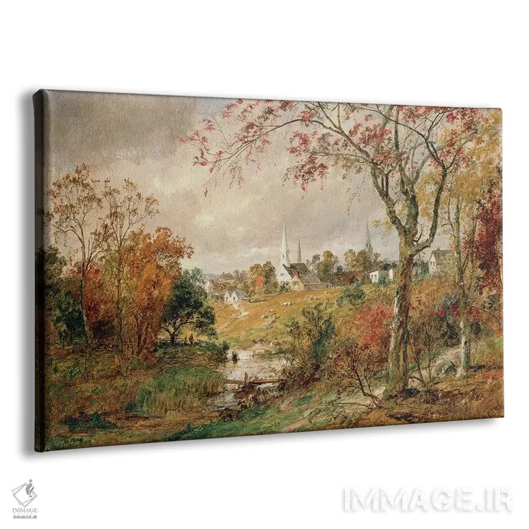 تابلو منظرهٔ پاییزی، ساگرتیز، ۱۸۸۶ اثر جسپر فرانسیس کروپسی - نمای پرسپکتیو محصول