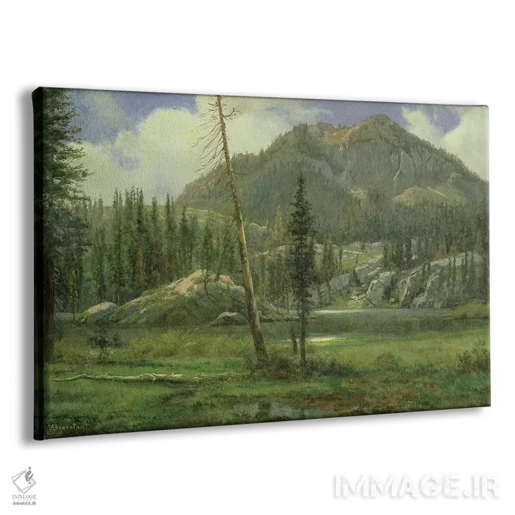 تابلو کوههای سیرا نوادا اثر آلبرت بیرشتات (نقاش منظره آمریکایی) - نمای پرسپکتیو محصول