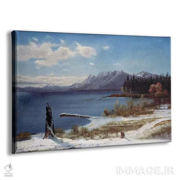 تابلو دریاچه تاهو اثر آلبرت بیرشتات (نقاش منظره آمریکایی) - نمای پرسپکتیو محصول
