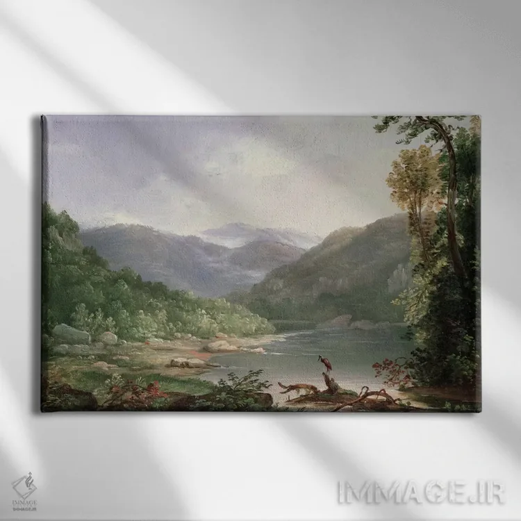 تابلو رود کنتاکی، نزدیک رود دیک اثر توماس ورثینگتون ویتردیج (نقاش آمریکایی) - نمای روبهرو روی دیوار