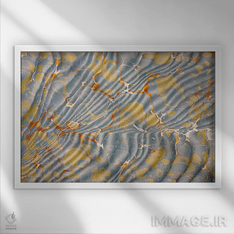 تابلو کاغذ انتهایی تزئینی شماره ۸ اثر مکتب انگلیسی (سبک یا جنبش هنری) - نمای قابدار سفید