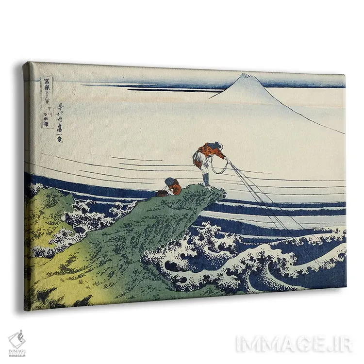 تابلو کاجیکازاوا در استان کای، از مجموعه "سیوشش منظره از کوه فوجی" اثر کاتسوشیکا هوکوسای (نقاش و هنرمند ژاپنی) - نمای پرسپکتیو محصول