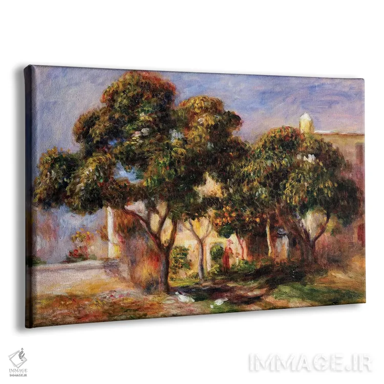 تابلو درختان ازگیل اثر پیر-اوگوست رنوار - نمای پرسپکتیو محصول