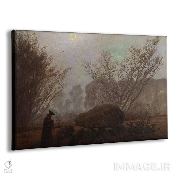 تابلو پیادهروی در کوهستان اثر کاسپار داوید فریدریش (نقاش رمانتیک آلمانی) - نمای پرسپکتیو محصول