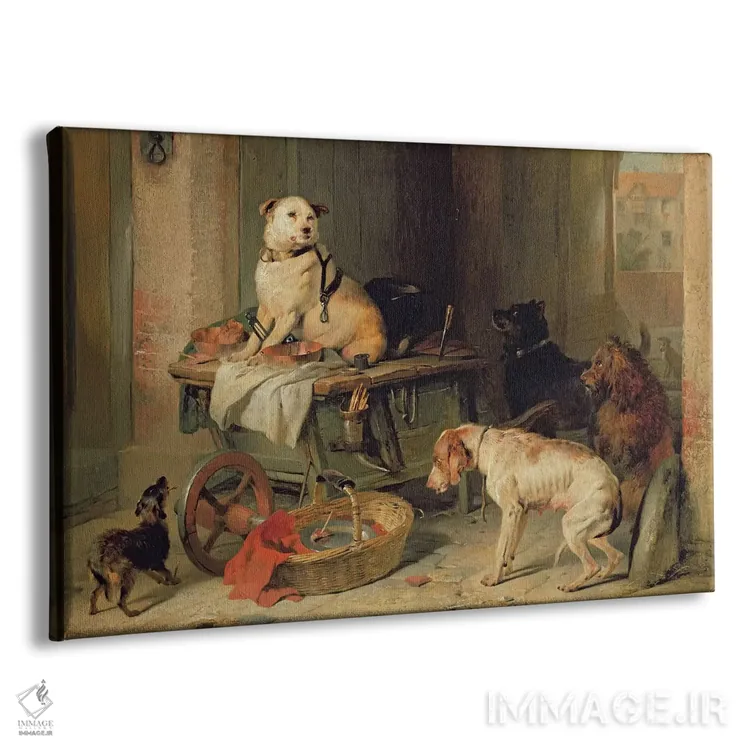 تابلو مردی در حال کار، حدود ۱۸۳۳ اثر سر ادوین لندسییر (نقاش انگلیسی) - نمای پرسپکتیو محصول