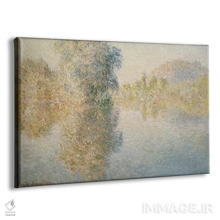 تابلو صبح زود بر رود سن در ژیورنی، ۱۸۹۳ اثر کلود مونه (نقاش معروف فرانسوی) - نمای پرسپکتیو محصول