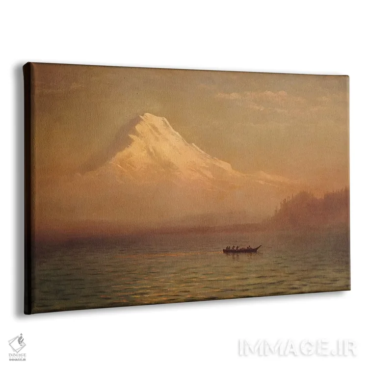 تابلو طلوع خورشید بر کوه تاکوما اثر آلبرت بیرشتات (نقاش منظره آمریکایی) - نمای پرسپکتیو محصول