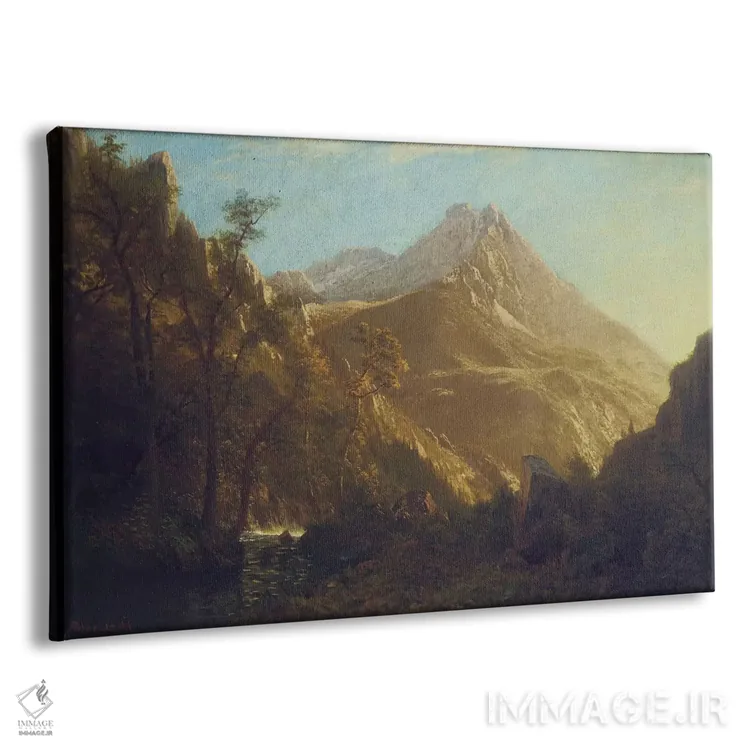 تابلو کوهستانهای وساچ (آمریکا) اثر آلبرت بیرشتات (نقاش منظره آمریکایی) - نمای پرسپکتیو محصول