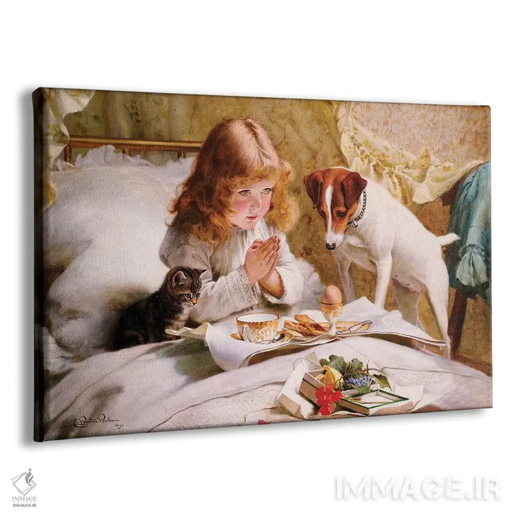 تابلو تعلیق، ۱۸۹۴ اثر چارلز برتون باربر (نقاش بریتانیایی) - نمای پرسپکتیو محصول