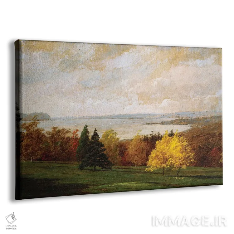 تابلو نمای رود هادسون نزدیک هستینگز، ۱۸۹۵ اثر جسپر فرانسیس کروپسی - نمای پرسپکتیو محصول