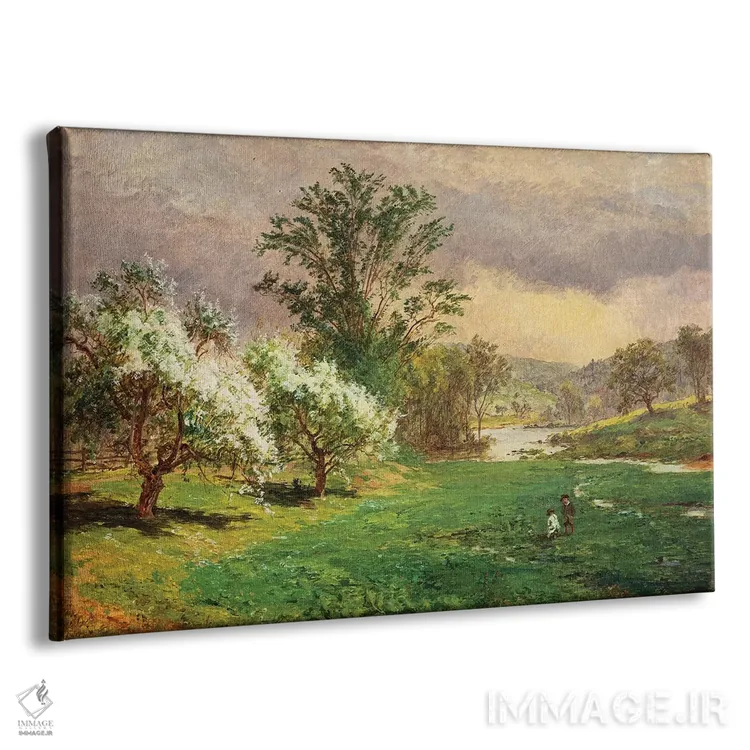 تابلو زمان شکوفههای سیب، ۱۸۹۹ اثر جسپر فرانسیس کروپسی - نمای پرسپکتیو محصول