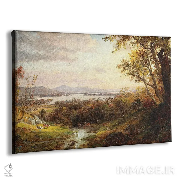 تابلو نمای رود هادسون، ۱۸۸۳ اثر جسپر فرانسیس کروپسی - نمای پرسپکتیو محصول
