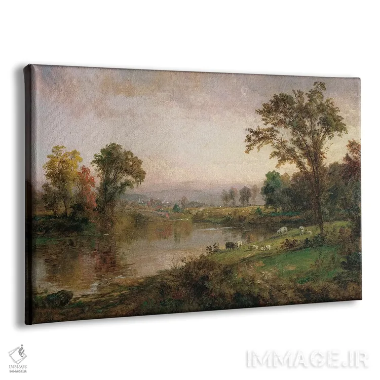 تابلو منظره رودخانه اثر جسپر فرانسیس کروپسی - نمای پرسپکتیو محصول