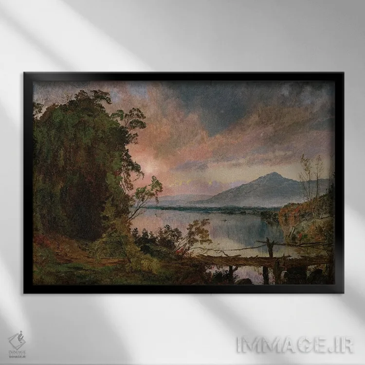 تابلو شکوه پاییز، ۱۸۹۶ اثر جسپر فرانسیس کروپسی - نمای قابدار مشکی