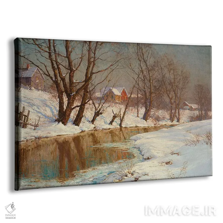 تابلو صبح زمستانی اثر والتر لاونت پالمر (نقاش آمریکایی) - نمای پرسپکتیو محصول