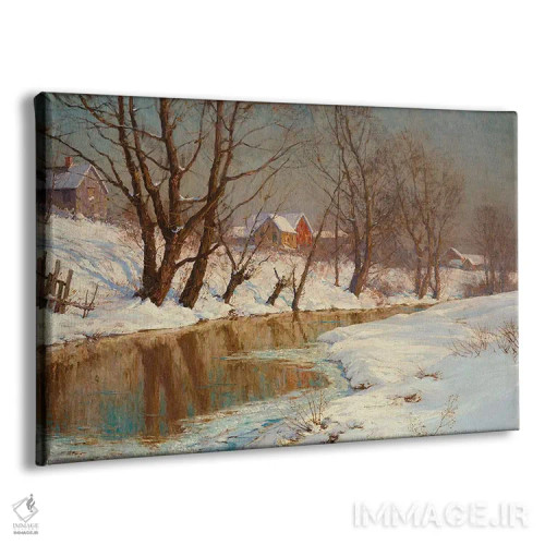 تابلو صبح زمستانی اثر والتر لاونت پالمر (نقاش آمریکایی) - نمای پرسپکتیو محصول