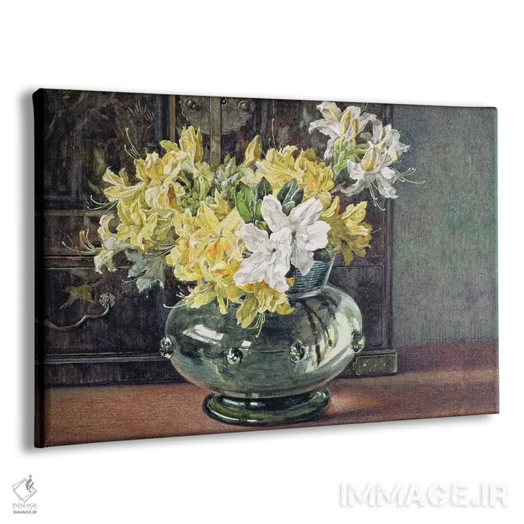 تابلو آزالیاها (گیاه زینتی) اثر هلن کوردهلیا کولمن آنجل - نمای پرسپکتیو محصول