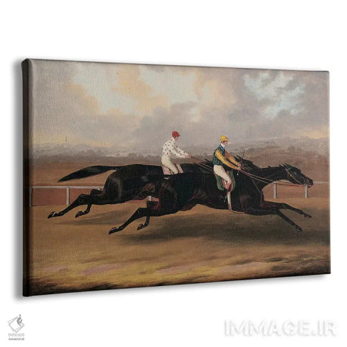 تابلو کشتی فلایینگ داچمن و ولتیگو در مسابقه بزرگ اسبدوانی اثر ساموئل اسپود - نمای پرسپکتیو محصول