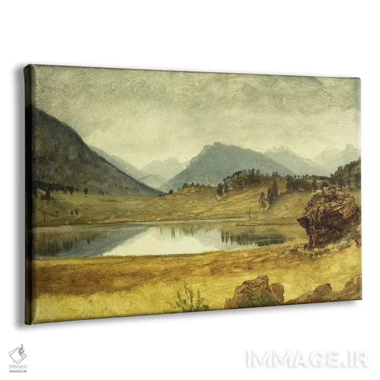 تابلو منطقه رودخانه ویند (ایالات متحده) اثر آلبرت بیرشتات (نقاش منظره آمریکایی) - نمای پرسپکتیو محصول