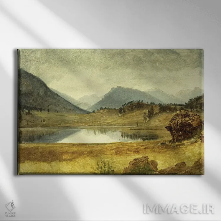 تابلو منطقه رودخانه ویند (ایالات متحده) اثر آلبرت بیرشتات (نقاش منظره آمریکایی) - نمای روبهرو روی دیوار