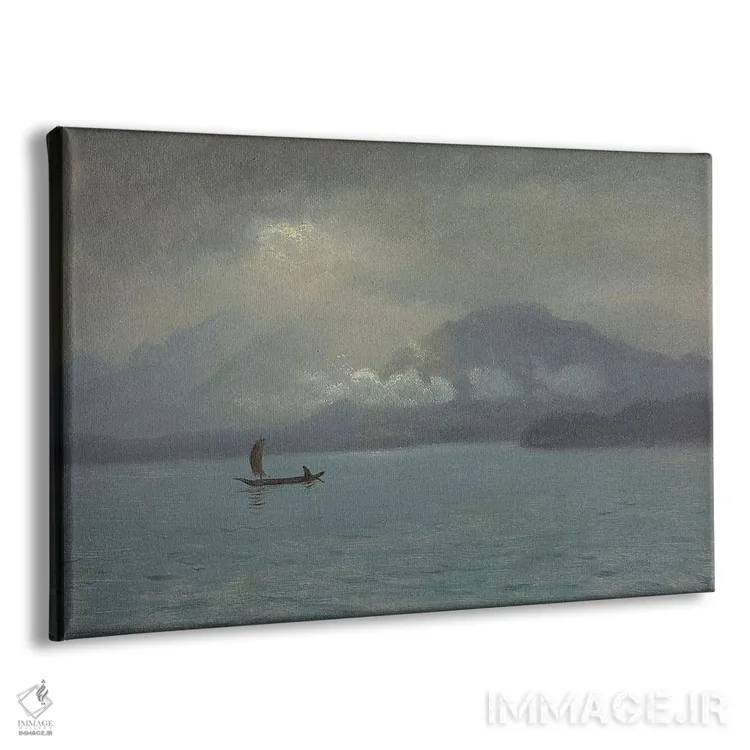 تابلو c.1889,ساحل شمال غربی، حدود ۱۸۸۹ اثر آلبرت بیرشتات (نقاش منظره آمریکایی) - نمای پرسپکتیو محصول