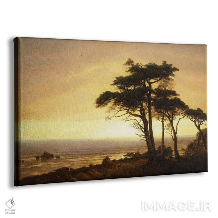 تابلو ساحل کالیفرنیا اثر آلبرت بیرشتات (نقاش منظره آمریکایی) - نمای پرسپکتیو محصول