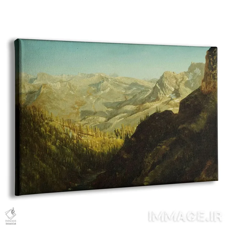 تابلو California,کوههای سیرا نوادا، کالیفرنیا اثر آلبرت بیرشتات (نقاش منظره آمریکایی) - نمای پرسپکتیو محصول