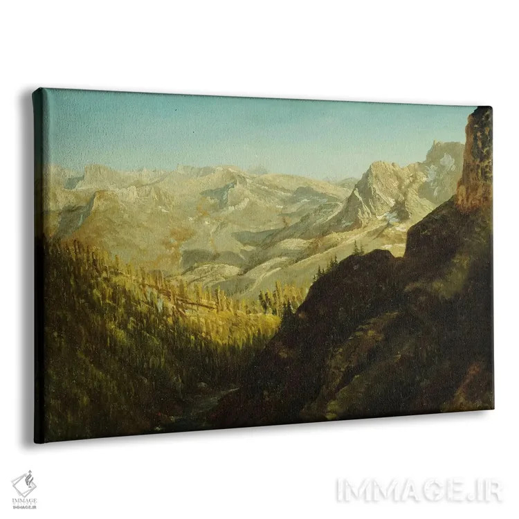 تابلو California,کوههای سیرا نوادا، کالیفرنیا اثر آلبرت بیرشتات (نقاش منظره آمریکایی) - نمای پرسپکتیو محصول