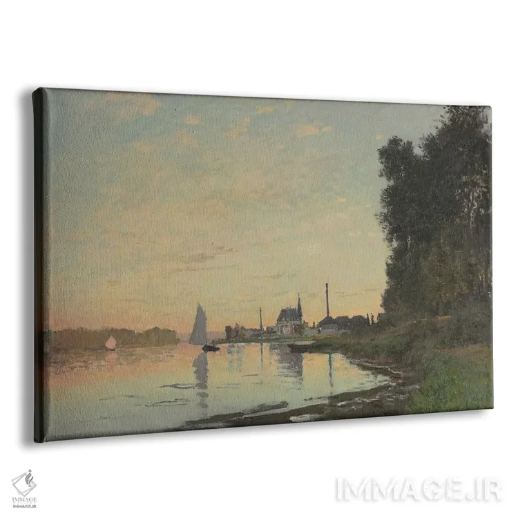 تابلو Argenteuil, 1872,پایان بعدازظهر، آرژانتوی، ۱۸۷۲ اثر کلود مونه (نقاش معروف فرانسوی) - نمای پرسپکتیو محصول