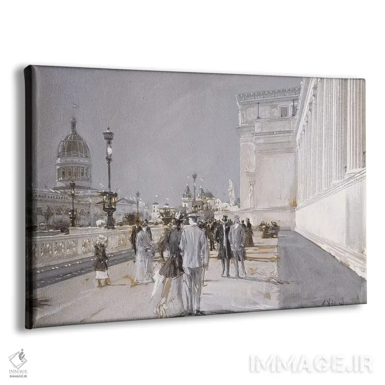 تابلو Chicago,نمایشگاه جهانی، شیکاگو اثر چایلد هسام (نقاش امپرسیونیست آمریکایی) - نمای پرسپکتیو محصول