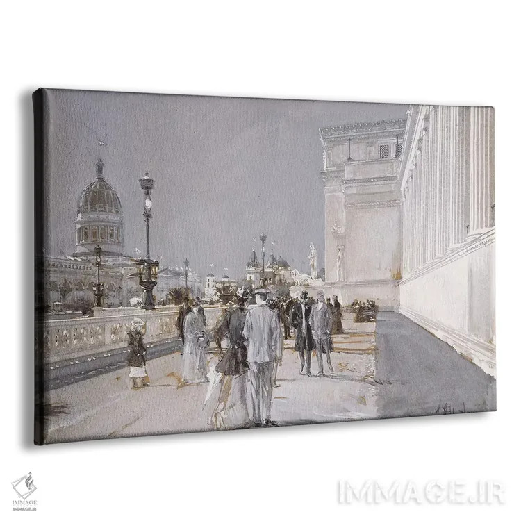 تابلو Chicago,نمایشگاه جهانی، شیکاگو اثر چایلد هسام (نقاش امپرسیونیست آمریکایی) - نمای پرسپکتیو محصول