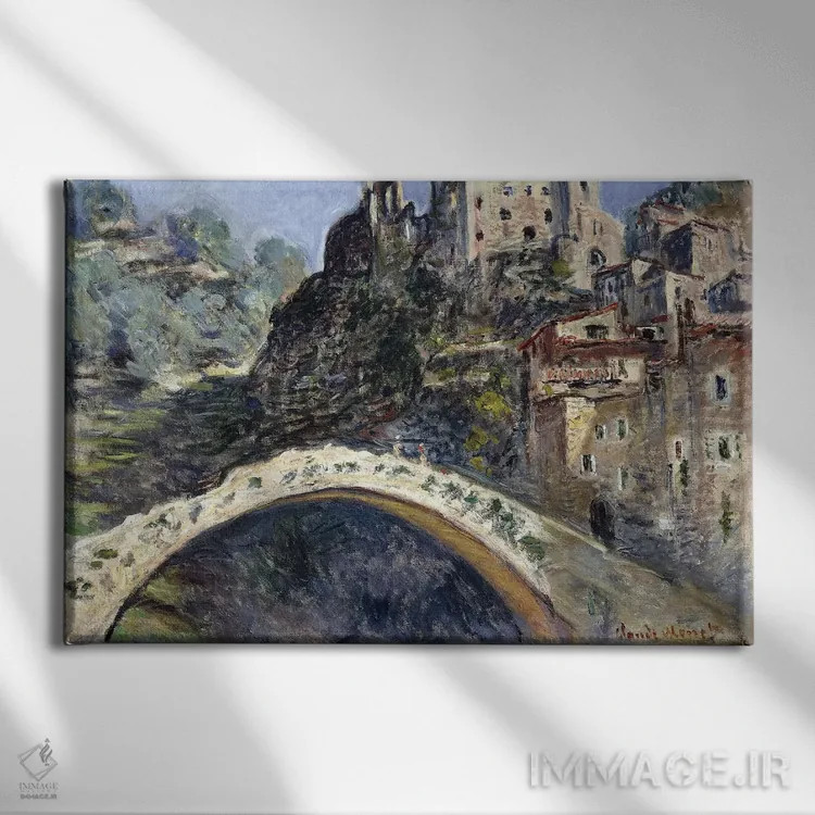 تابلو 1884،دولچئاکوا، ۱۸۸۴ (ایتالیا) اثر کلود مونه (نقاش معروف فرانسوی) - نمای روبهرو روی دیوار