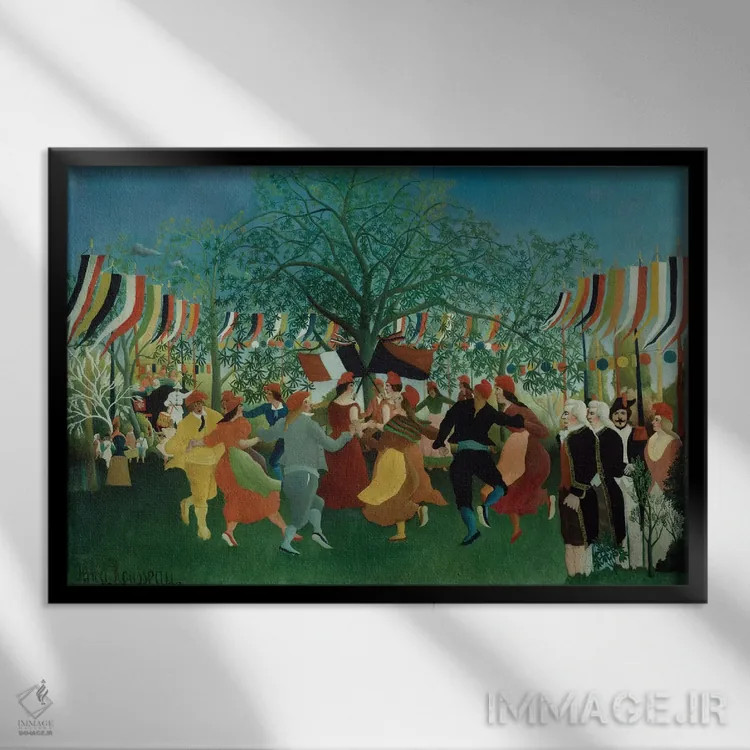 تابلو صدمین سالگرد استقلال، ۱۸۹۲ اثر آنری روسو - نمای قابدار مشکی