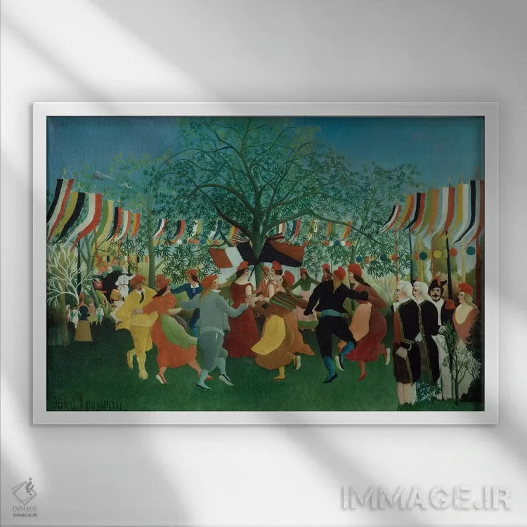تابلو صدمین سالگرد استقلال، ۱۸۹۲ اثر آنری روسو - نمای قابدار سفید