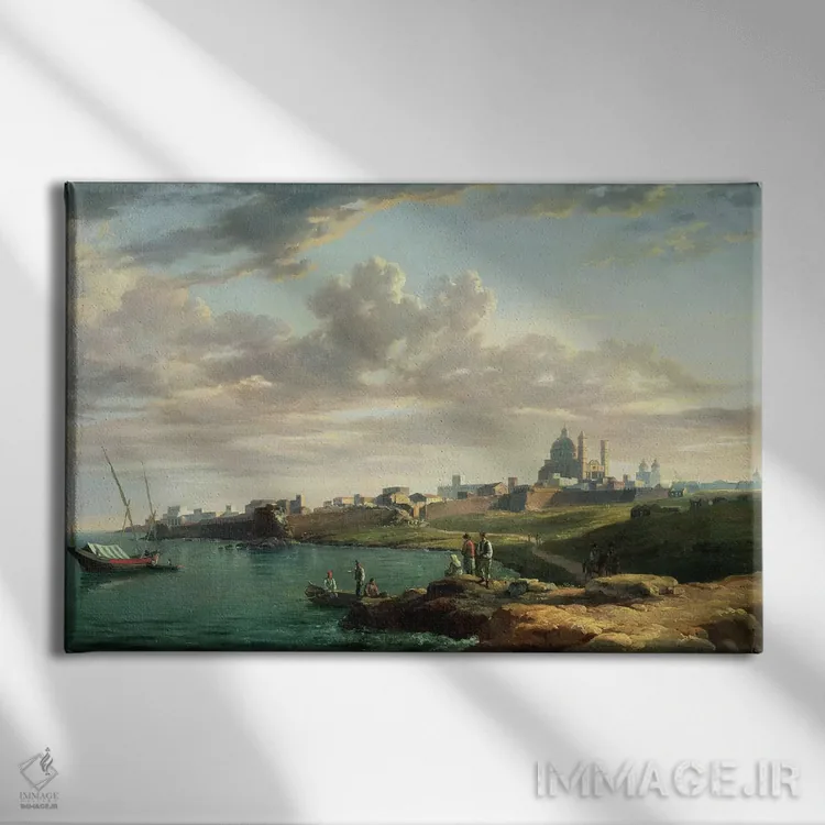 تابلو نمایی از مونتهویدئو (اروگوئه) اثر ویلیام مارلو - نمای روبهرو روی دیوار