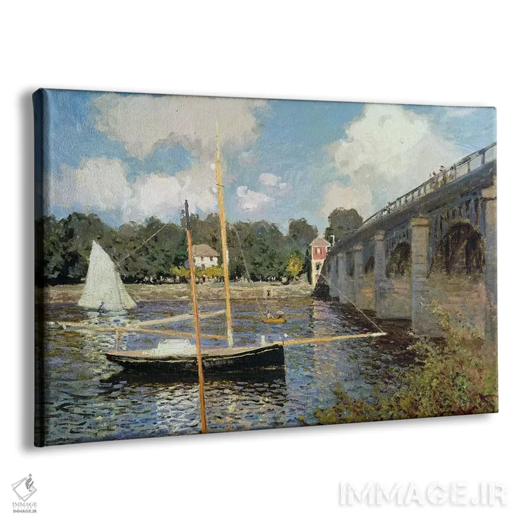 تابلو رود سن در آرژانتوی اثر کلود مونه (نقاش معروف فرانسوی) - نمای پرسپکتیو محصول