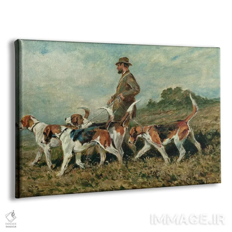 تابلو تمرین شکار اثر جان امس - نمای پرسپکتیو محصول