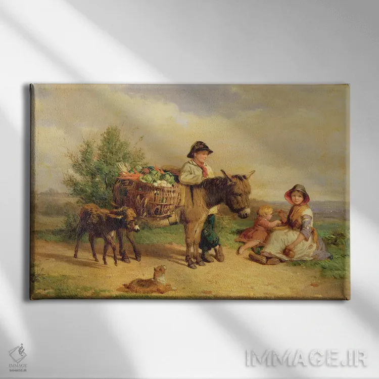 تابلو مکثی در مسیر بازار اثر جی.او. بنکس - نمای روبهرو روی دیوار