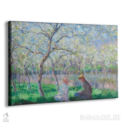 تابلو 1886,بهار، ۱۸۸۶ اثر کلود مونه (نقاش معروف فرانسوی) - نمای پرسپکتیو محصول