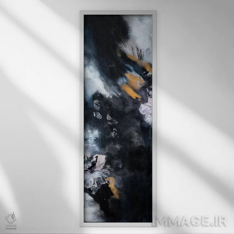 تابلو خاطرات شب جَز I اثر فرانسواز واتره - نمای قابدار سفید