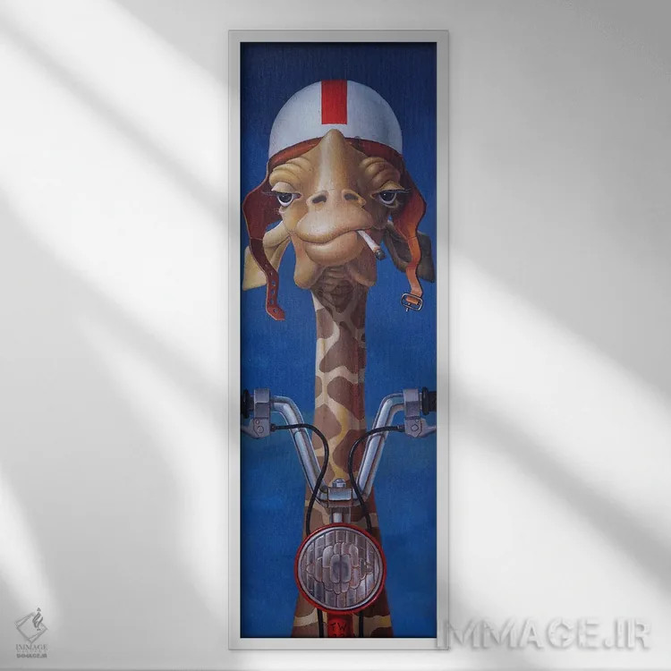 تابلو پدربزرگ سولکس (سولکس: نوعی موتور) اثر فرانک وارمدام - نمای قابدار سفید