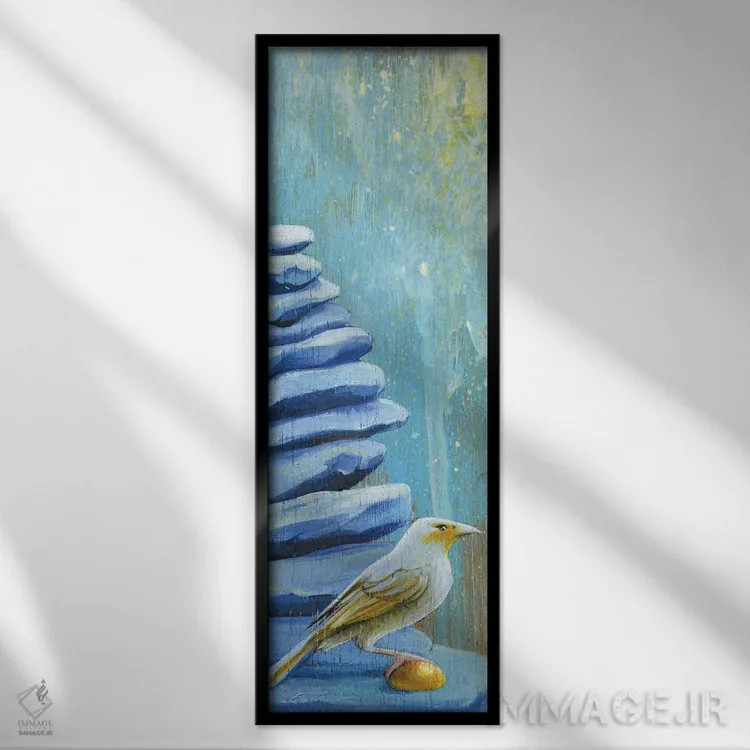 تابلو افکار عمیق اثر گیگی چن - نمای قابدار مشکی