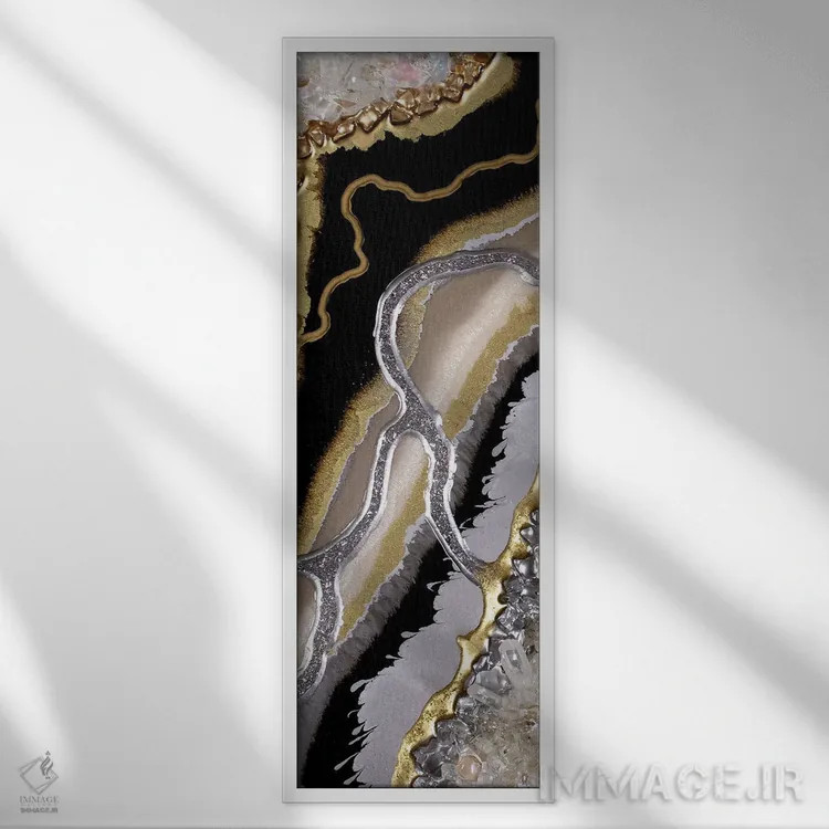 تابلو سرنوشت زمینی I اثر گوگا استودیو (استودیوی هنری) - نمای قابدار سفید