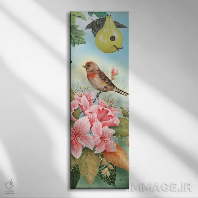 تابلو فنچ مخصوص این فصل اثر جوردانو استودیو (استودیوی هنری) - نمای روبهرو روی دیوار