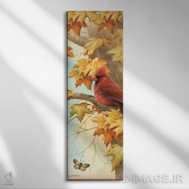 تابلو یاقوت پاییزی اثر جوردانو استودیو (استودیوی هنری) - نمای روبهرو روی دیوار