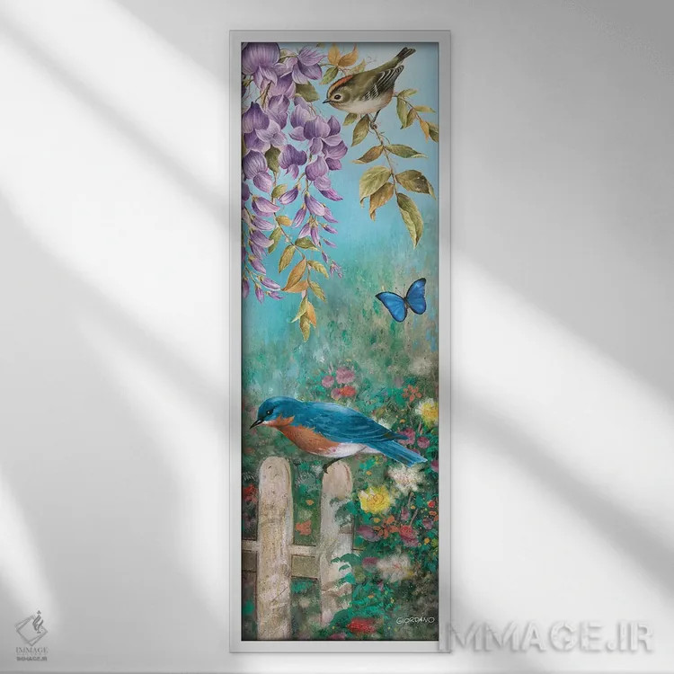 تابلو بلوبرد حیاطخلوت اثر جوردانو استودیو (استودیوی هنری) - نمای قابدار سفید